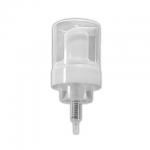 Foamer pump 43mm, white. 0.8cc, diptube 93mm visible / 101mm unassembled, clear cap, AAF2S08D 100363