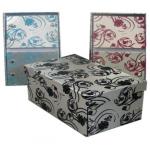 Foldable CD box with flocking DTF2-08341