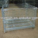 Foldable collapsible metal crate collapsible metal crate