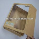 Food grade paper board box with window T.top-00845