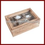 French Vintage Wooden Tea Bag Box tea-043