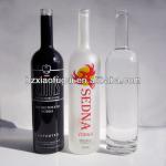 Frosted Flint Glass Vodka Bottle XFG001