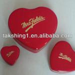 gift heart shape tin box for wedding DX-026