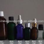 glass essential oil bottle with tamper evident cap dropper various