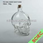 Glass Skull Bottle BJW005A