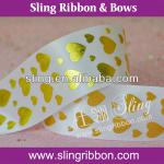 Glisten Gift Ribbon Printed Heart For Valentine&#39;s Day ink.puff