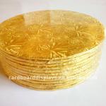 Gloden foil embossed cake boards-cake drum boards T6GR14-B