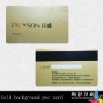 gold background pvc card 05559