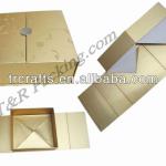 gold paper cardboard collapsible folable box TRG1228