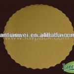 gold round cheap paper cake board ltw