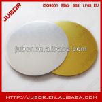 gold silver round 3mm wood cake base board/masonite cake board JUG0011