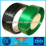 green/black embossed polyester strapping 5/8&quot;x .040&quot;x 4,000&#39;