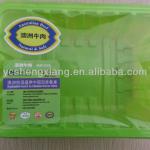 Green colour plastic PP blister packing tray for meat nonstandard