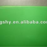 green pp corrugated plastic sheet with round coner and seal edged sheet