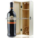 Guangzhou Manufacturer Customize design unfinished wooden single bottle wine box wine box series