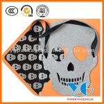 Halloween Glitter Skull Mask Greeting Paper Cards YG-827-12Y