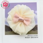 Handmade ribbon bow floral organza 479-30 floral organza