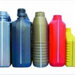 HDPE plastic bottles