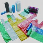 HDPE T-shirt bags on block