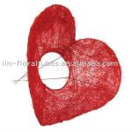 heart sisal bouquet holder S8095