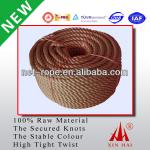 Hi-Tenacity 3-strand, 4-strand 4-50mm braided/twisted Polypropylene rope; PP mooring rope, PP-Danline rope 000020