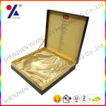 high end rigid jewelry paper packaging box moon cake package box display box with silk insert G-409