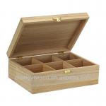 High Quality 6 compartments wooden tea box, tea packing box wooden tea box