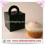 High quality ECO-friendly Black plastic cake box clear plastic PVC foding boxes