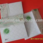 high quality greeting cards printing of recycled envioronmental paper as your request