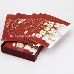 High quality low price custom christmas greeting card printing with customized box HX-greeting cards-001