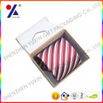 High quality paper gift box tie packaging box with clear window magnet closure G-419