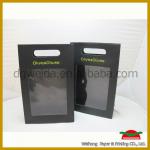 high quality recycle paper bag with clear window show WH-81601