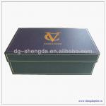 High quality stamping logo paper rigid shoe box,packing box SD-VCS0001