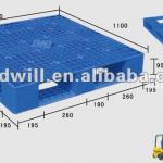 High Quality Tin-shaped Grid Plastic Pallet T48