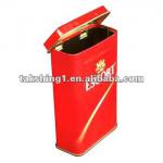 hinged lid cigarette tin box DX series