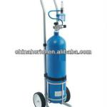 hospital and medical oxygen cylinder with steel trolley 6.3L/8L/10L