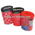 Hot fashional children-loved metal oval gift tin box tin food cans MC-PT003