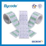 Hot sale barcode printing gloss coated paper label sticker B019