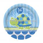 Hot Sale Custom Printed Disposable Paper Plates with Party Themed PT-001