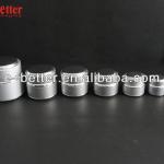 hot sale empty silver series aluminum cosmetic cream jar Series silver aluminum skin care jar