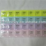 hot selling 28case pillbox(with springs) Plastic Digital Pillbox SY-YH0014