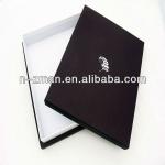 Hot Stamping Black Color Paper Tie Box PB199