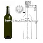 HT1030 750ml bordeaux wine bottle HT1030