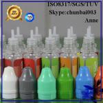 ISO8317 empty pet 10ml ejuice bottle with white triangle child tamper cap CB-PET-CR10ml