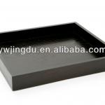 jinhua black painting shining wooden tray wholesale JD284