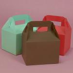 kraft paper cake packaging box with handle KR-0488