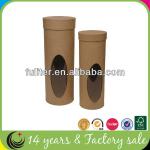 kraft paper round hat boxes with lids wholesale FLB2056