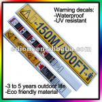 Large Warning Labels, Decals, Signs - Screen Print - Outdoor life 5 years (WD-12001) WD-12001