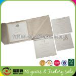 latest fabric Lace wedding card design from dongguan AFL01