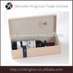 leather wooden wine box gift item 2013 hotsale PW-58